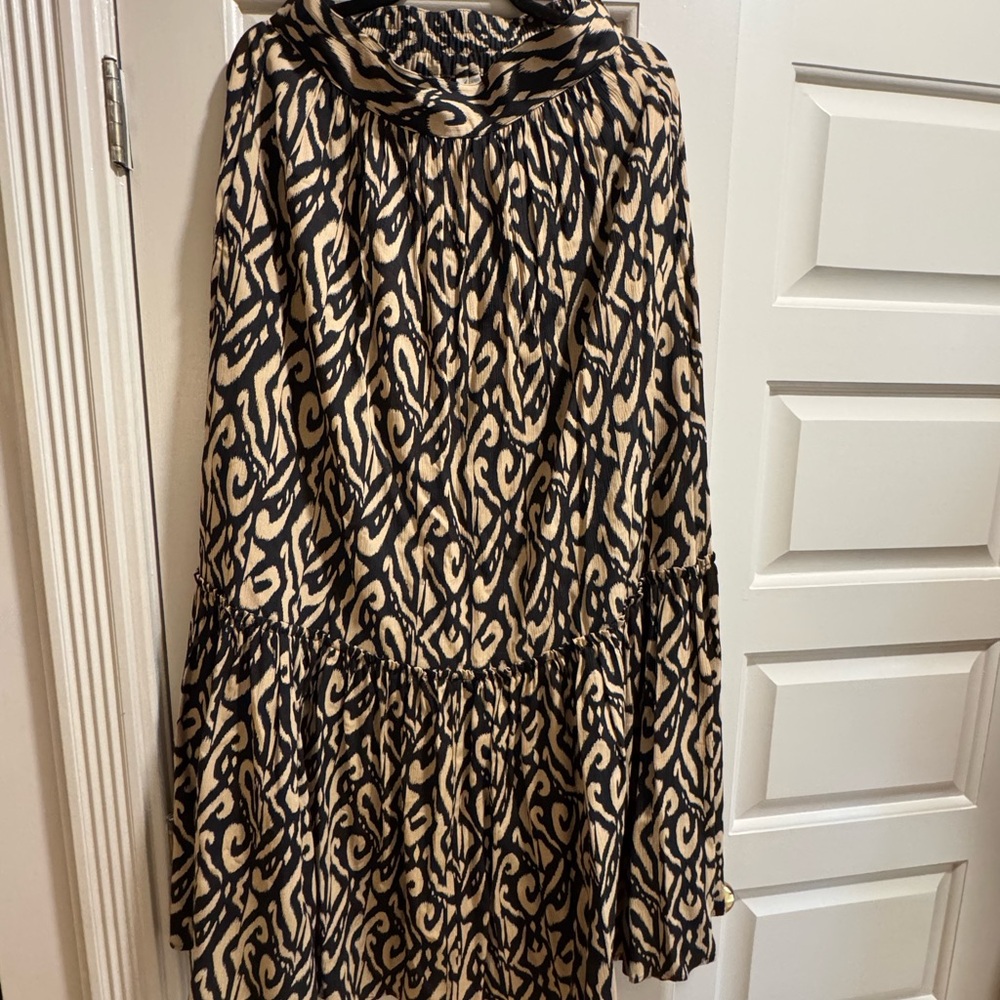 Boden Black and Tan Maxi Skirt NWOT